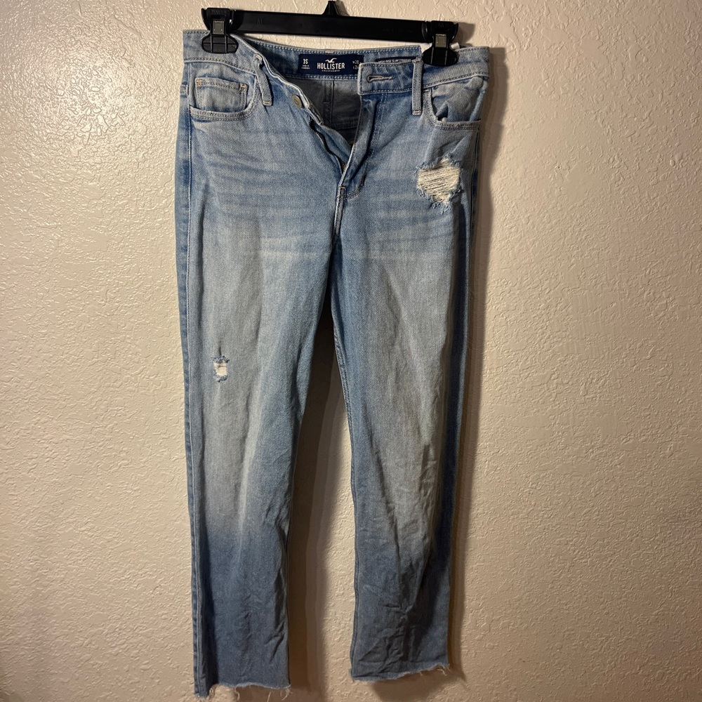 Hollister high rise slim straight jeans